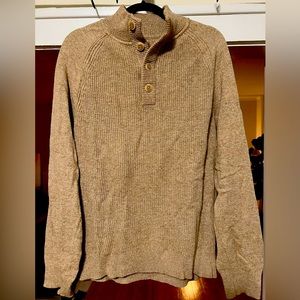 Men’s GAP Button-Front Mockneck Sweater